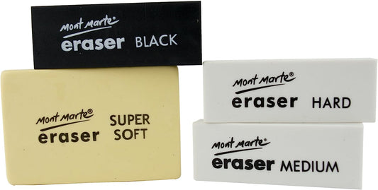 Mont Marte Künstler Radiergummi Set 4-teilig - SETL
