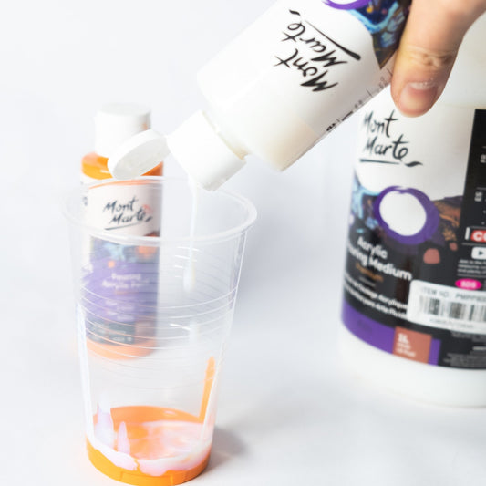 Mont Marte Acrylic Pouring Medium - 240ml/ 1 Liter - SETL