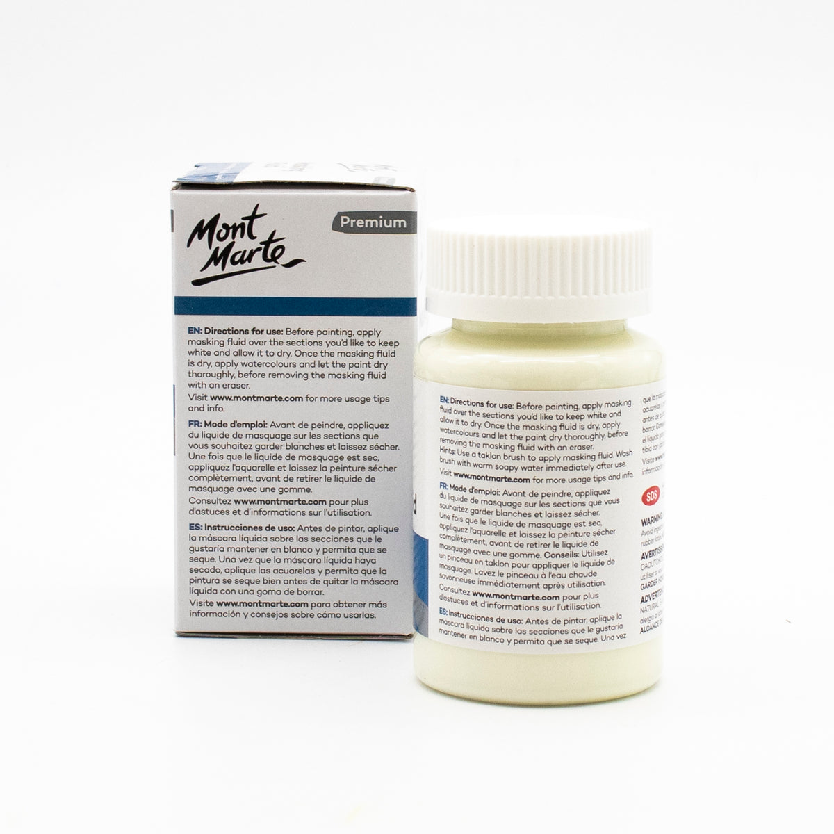Mont Marte Maskierflüssigket - 120ml, abziehbares Rubbelkrepp - SETL