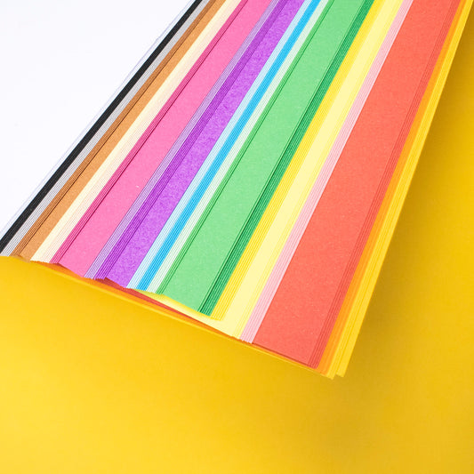 Artecho Bastelpapier – 100 Blatt, 20 Farben, A4, 80g/m² - SETL