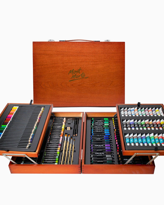 Mont Marte Künstlerkoffer – 174-teiliges Set für Malerei & Zeichnen - SETL