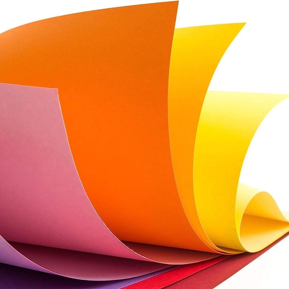 Mont Marte Signature Bastelpapier Block – 50 Blatt in 10 Farben, A4 / A5 - SETL