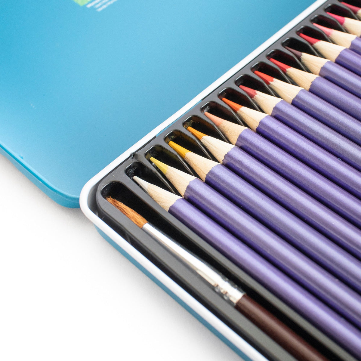 Mont Marte Premium Aquarellstifte – 36 Farben mit Pinsel im Metall-Etui - SETL