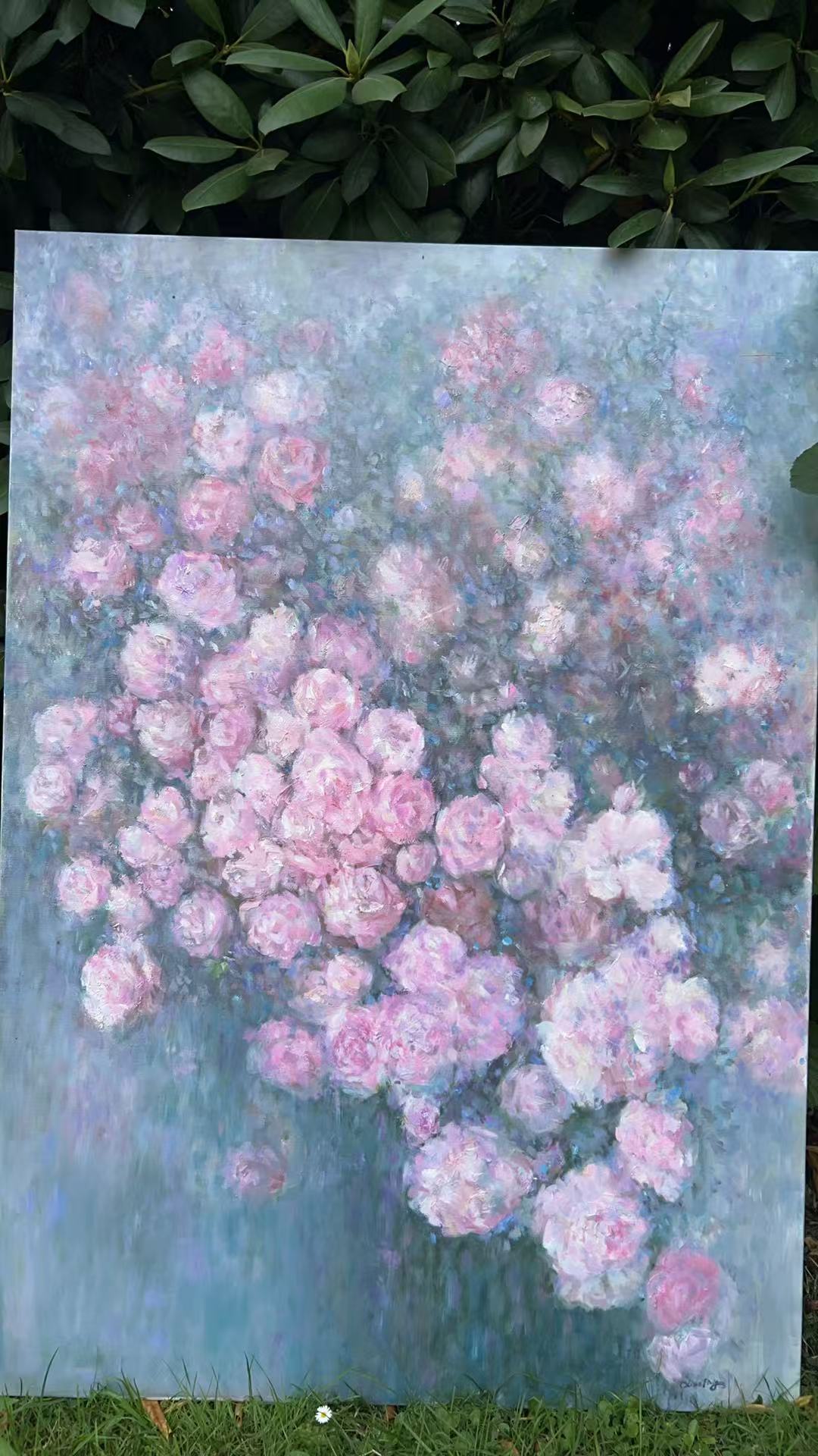 "Blüten im Licht", 70x100cm, Öl auf Leinwand, Xiaoping Xu - SETL