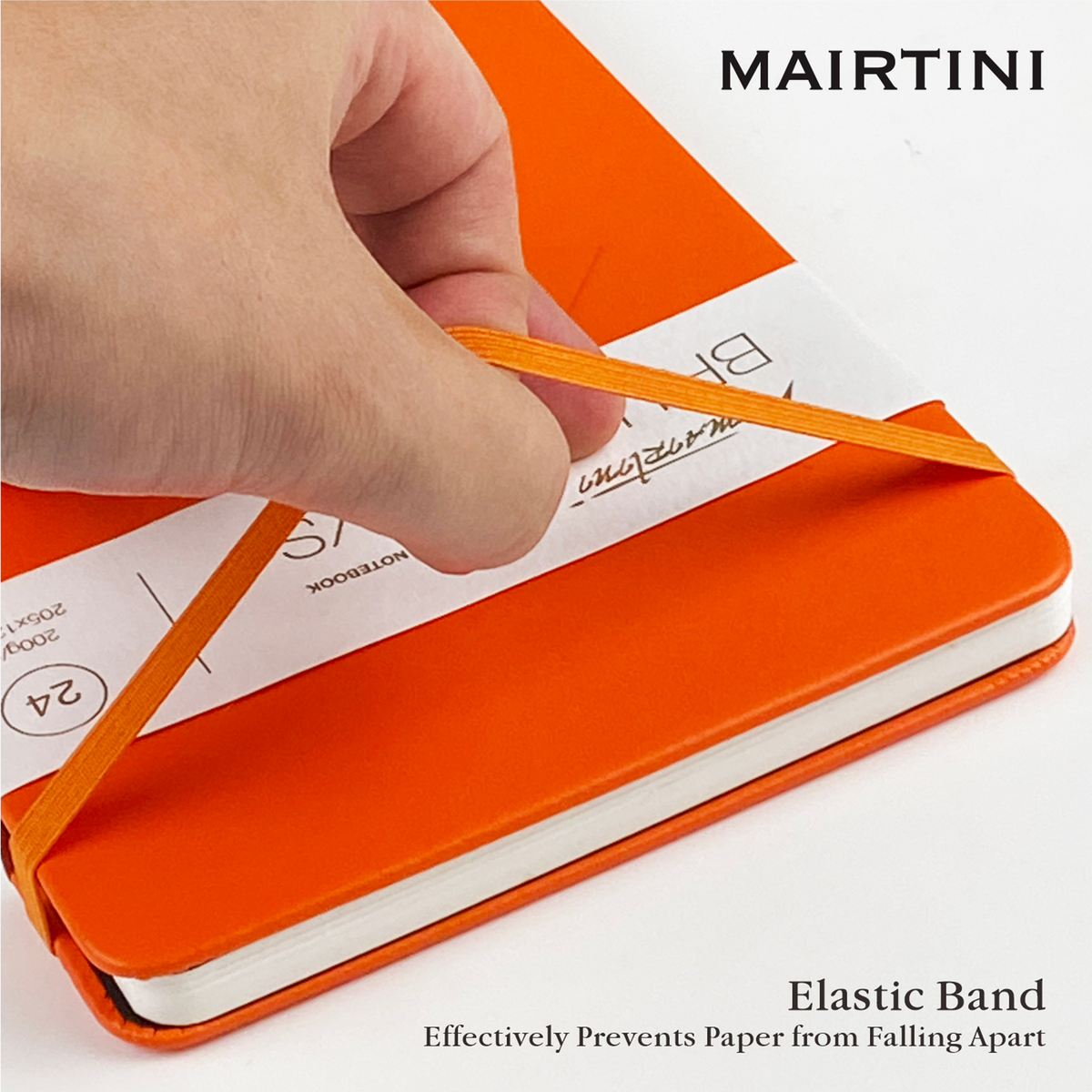 Mairtini Academy Tragbarer Aquarellblock aus 100% Baumwolle, 200 g, 24 Blatt - SETL
