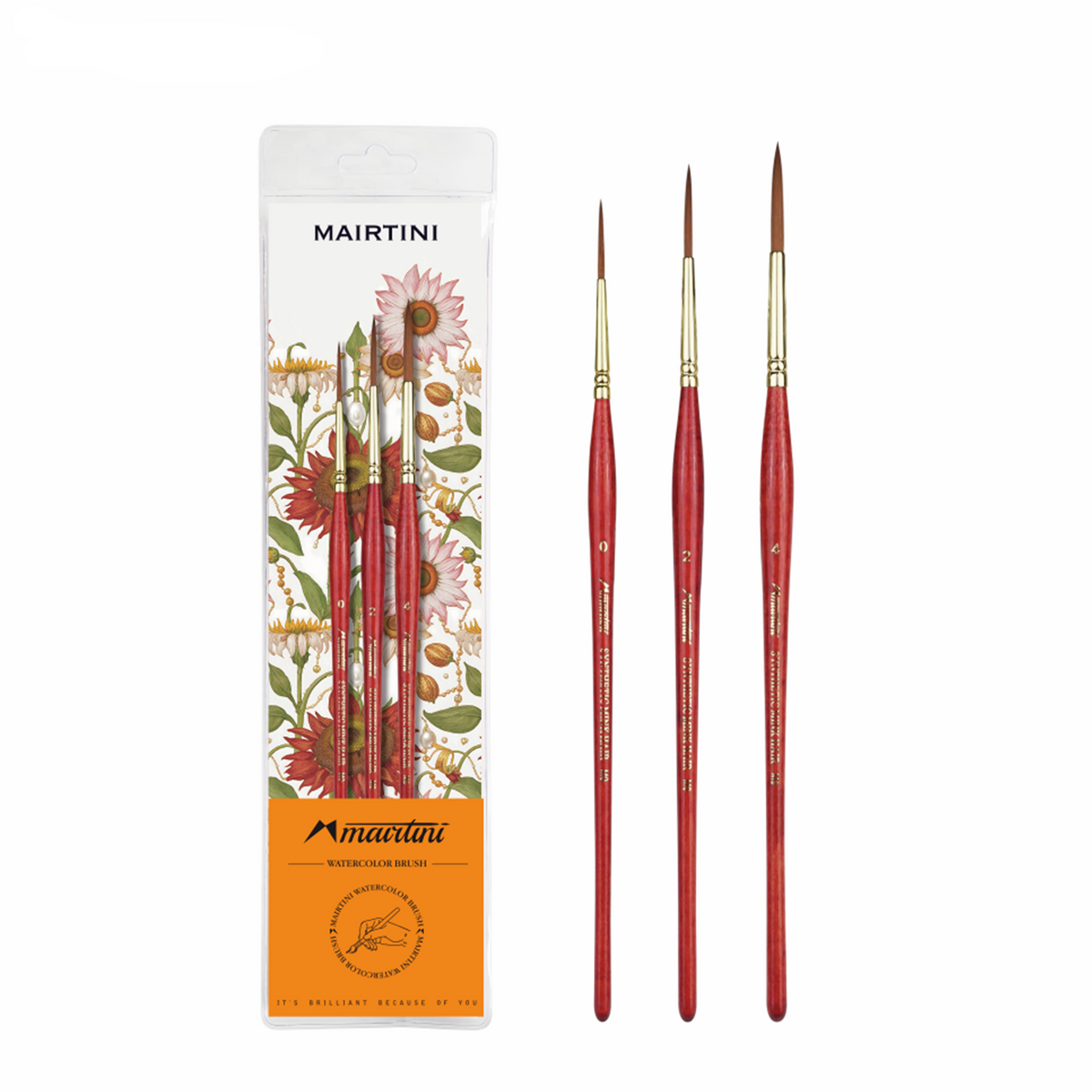 MAIRTINI Profi-Aquarellpinsel mit Minkhaar-Charakter – Innovativer Synthetikpinsel für präzise Details & weiche Verläufe - SETL
