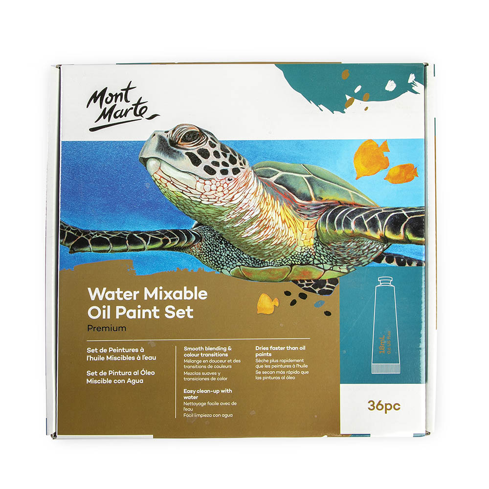 Mont Marte Premium wasservermischbares Ölfarbenset – 36 x 18 ml - SETL