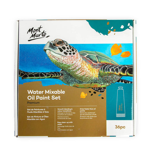 Mont Marte Premium wasservermischbares Ölfarbenset – 36 x 18 ml - SETL