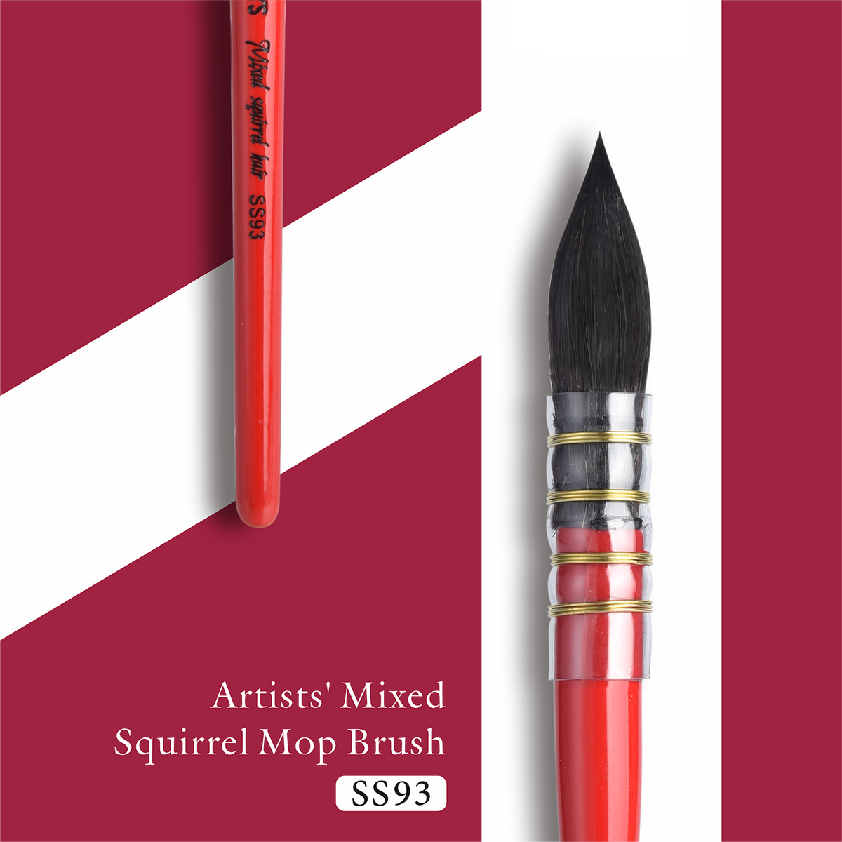 MAIRTINI SS93 Profi-Aquarellpinsel-Set (3-teilig) – Präzisionswerkzeuge für anspruchsvolle Aquarellmalerei - SETL