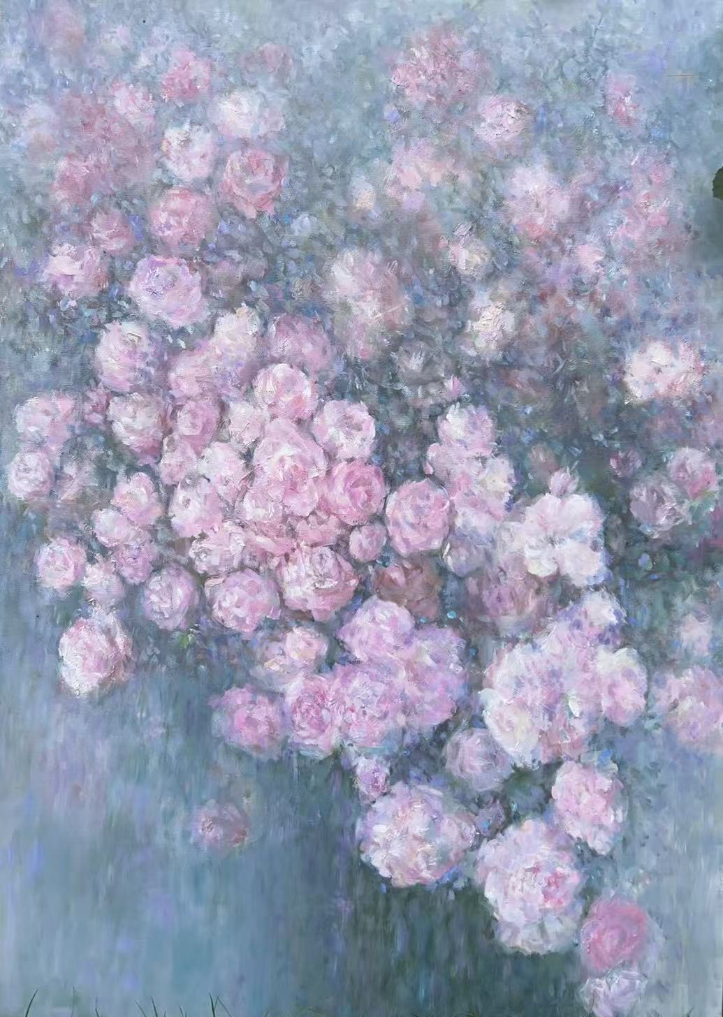 "Blüten im Licht", 70x100cm, Öl auf Leinwand, Xiaoping Xu - SETL