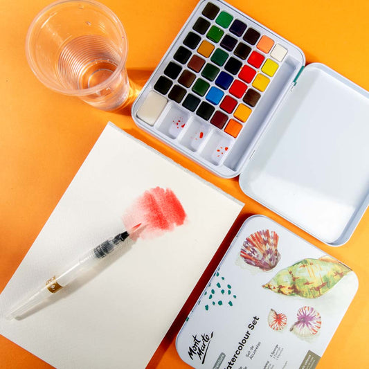 Mont Marte Premium Aquarellfarben Set  - 24 / 36 Farben - SETL