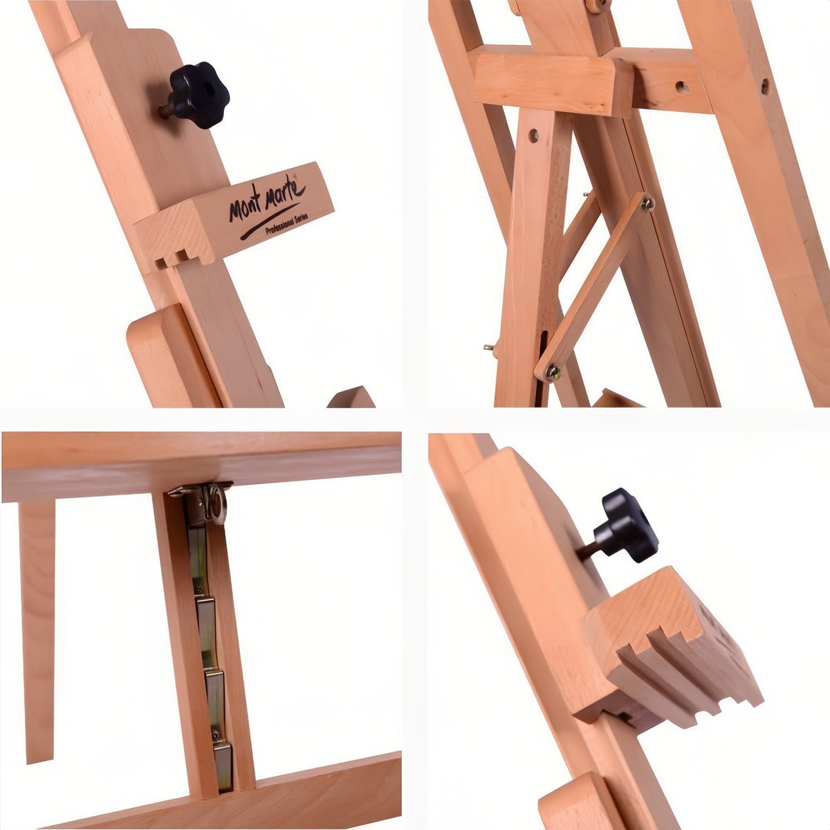 Mont Marte Atelierstaffelei - aus Buchenholz - bis 120cm hoch - SETL