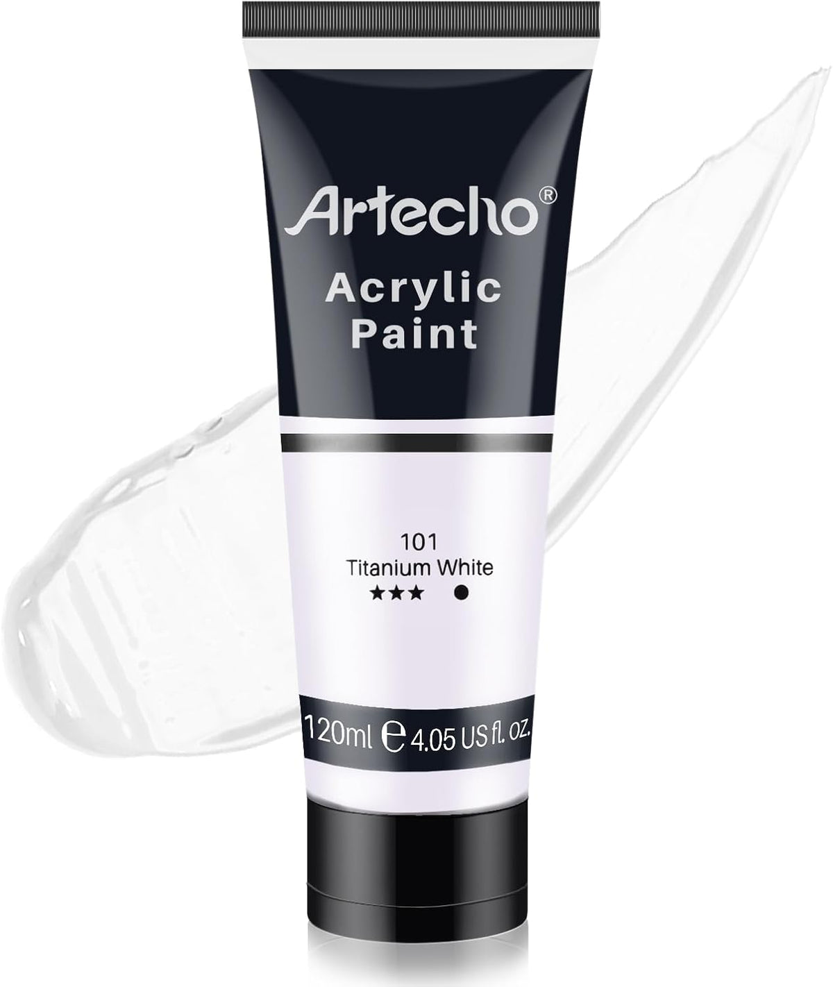 Artecho Acrylfarbe 2 x 120ml – Weiß, Schwarz, Golden, Silber & mehr Farben verfügbar - SETL