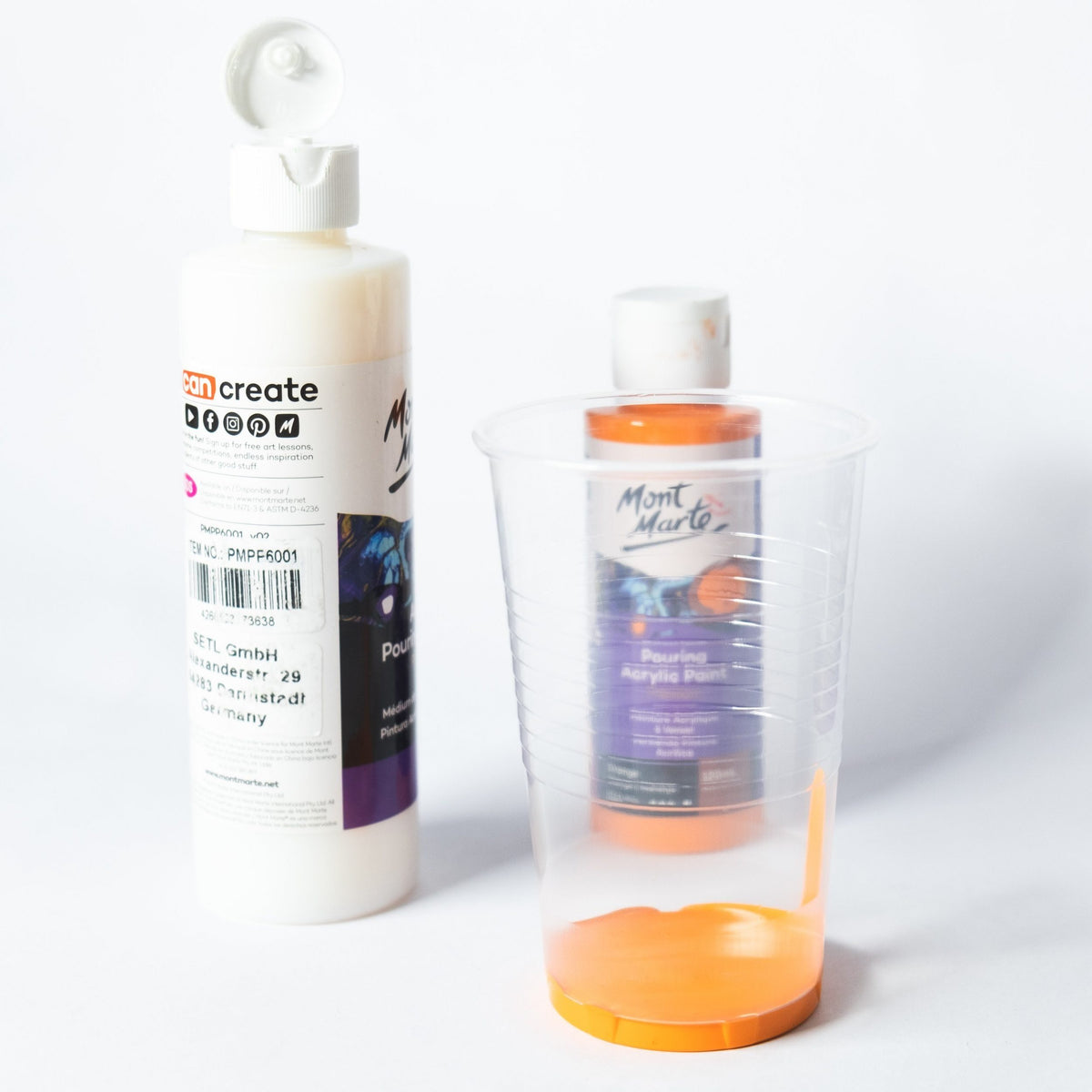 Mont Marte Acrylic Pouring Medium -  240ml/ 1 Liter - SETL