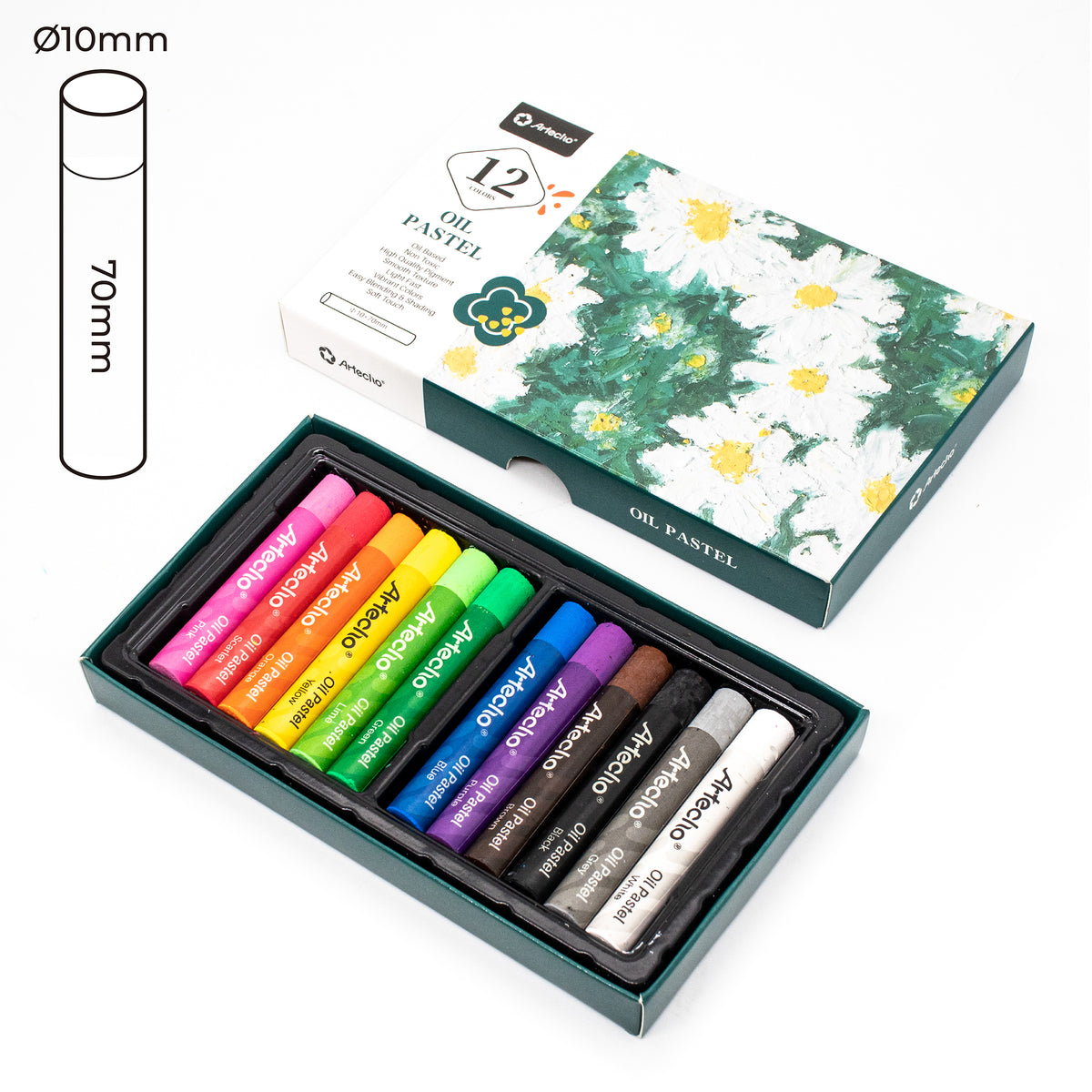 Artecho Ölpastellkreiden Set - 12 / 24 Farben - SETL