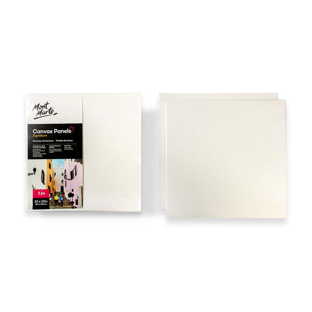 Mont Marte Leinwandplatten 30,5 x 30,5 cm, 2er Set - SETL