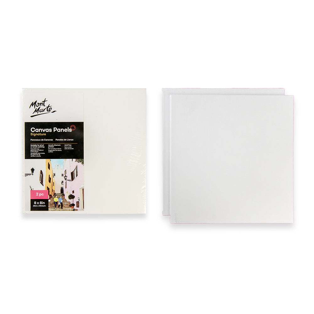 Mont Marte Leinwandplatten 20,4 x 20,4 cm, 2er Set - SETL