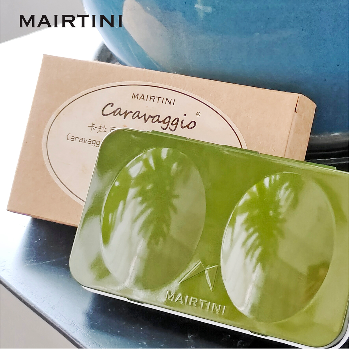 Mairtini Caravaggio Professionelles Aquarell-Set in halben Näpfchen mit Premium Metall/Holzkasten, 12/24/36 Farben - SETL