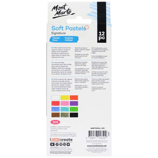 Mont Marte Signature Softpastelle 12-teilig - SETL