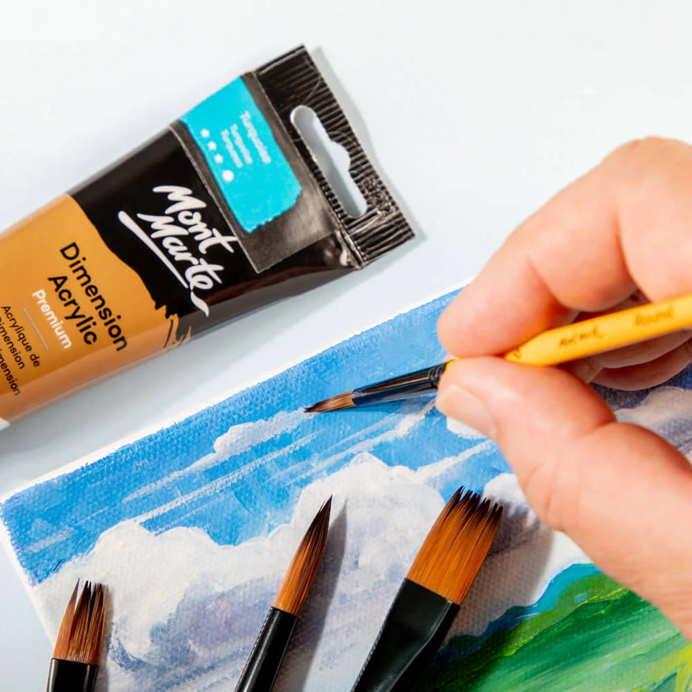 Mont Marte Acrylpinsel Set 4-teilig – Größen 6/10/12/16 - SETL