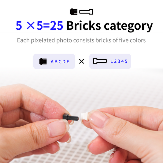 Doppelseitiges Pixel 3D Puzzle - SETL