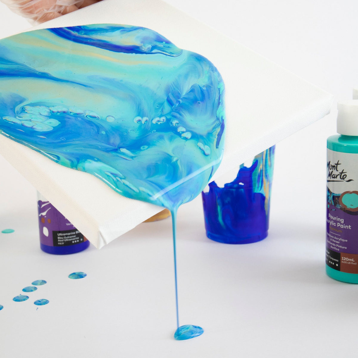 Mont Marte Acrylic Pouring Medium -  240ml/ 1 Liter - SETL