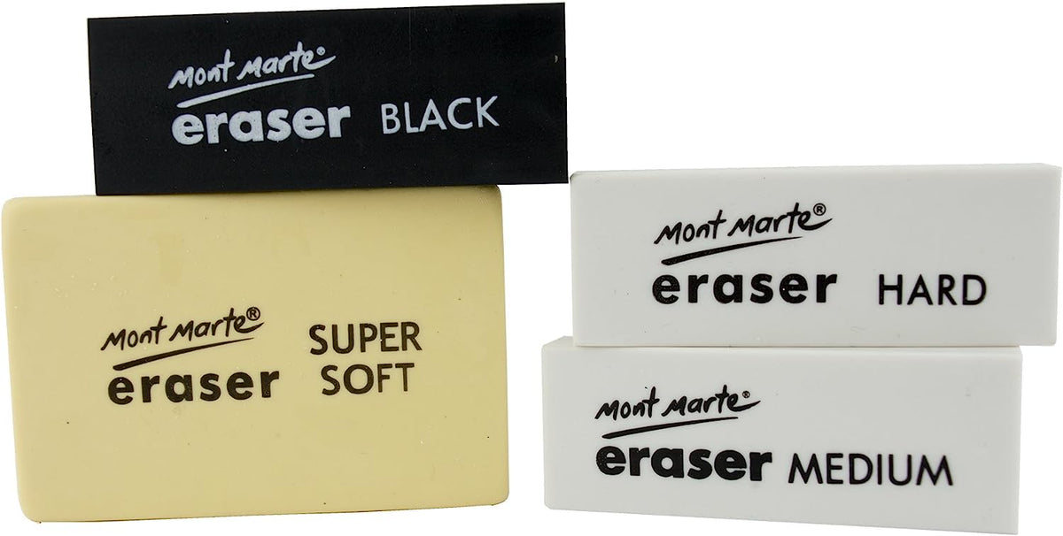 Mont Marte Künstler Radiergummi Set 4-teilig - SETL