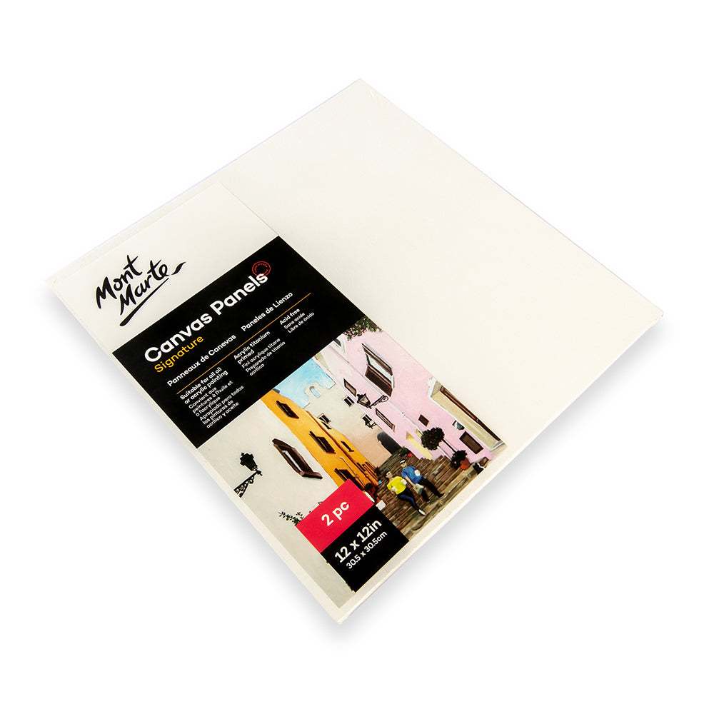 Mont Marte Leinwandplatten 30,5 x 30,5 cm, 2er Set - SETL