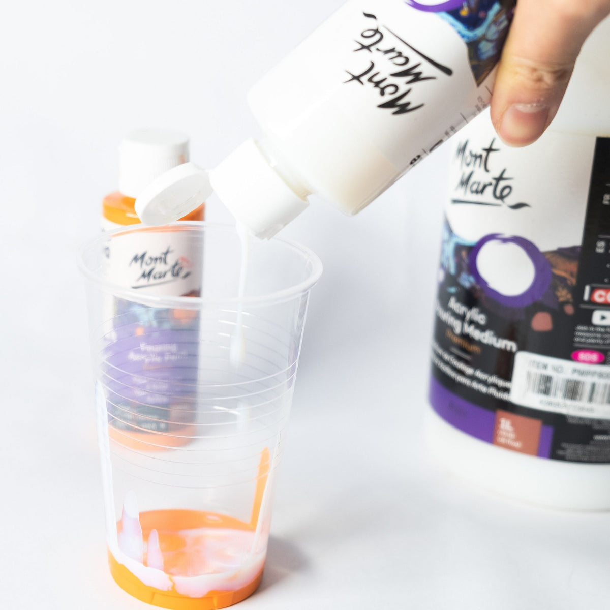 Mont Marte Acrylic Pouring Medium -  240ml/ 1 Liter - SETL