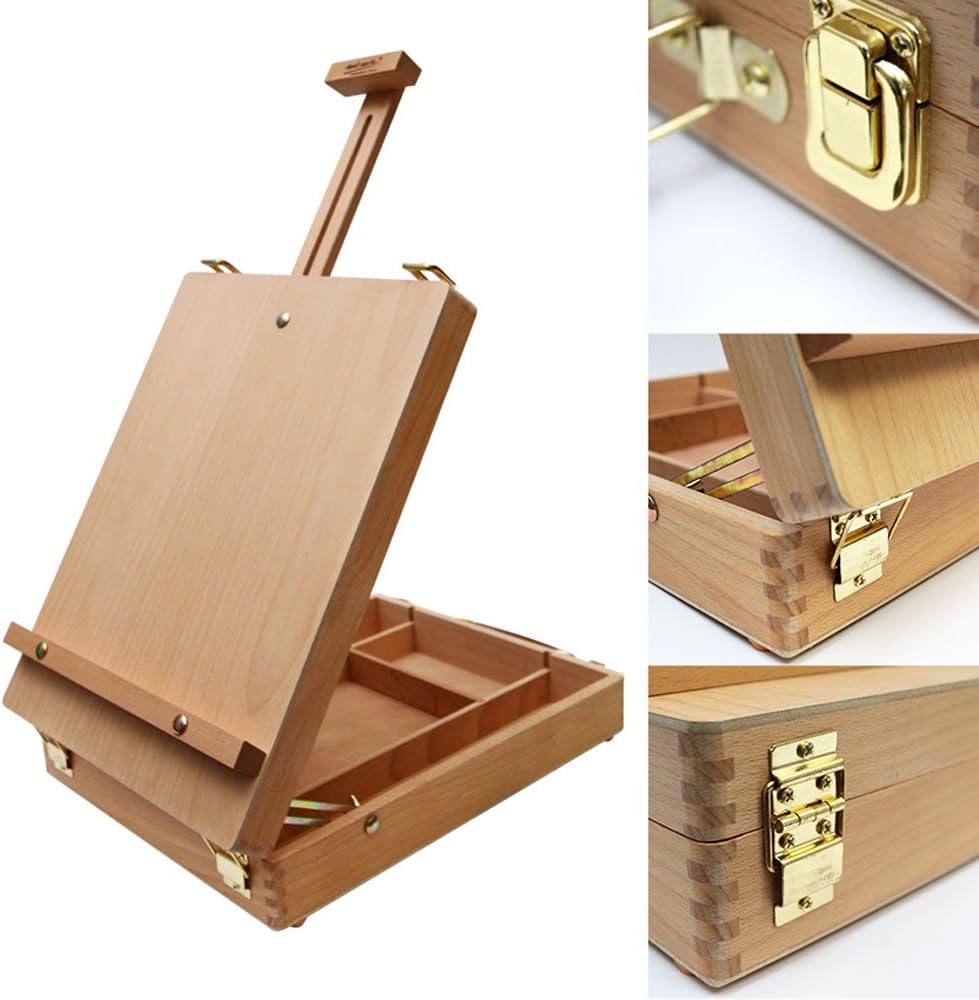 Mont Marte Signature Tischboxstaffelei – aus Buchenholz - 9,5cm hoch - SETL