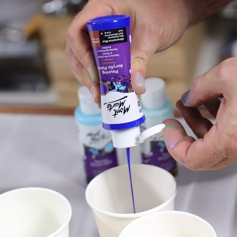 Mont Marte Pouring Set - Marina - 4x120ml in Flaschen - SETL