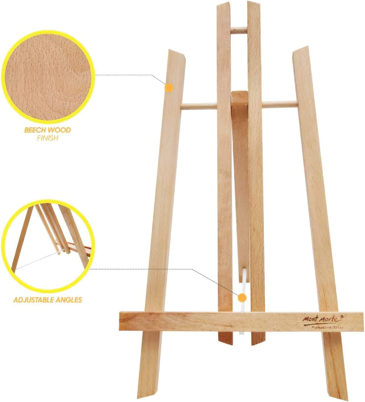 Mont Marte kleine Tischstaffelei - aus Buchenholz - 30cm/ 40cm hoch - SETL