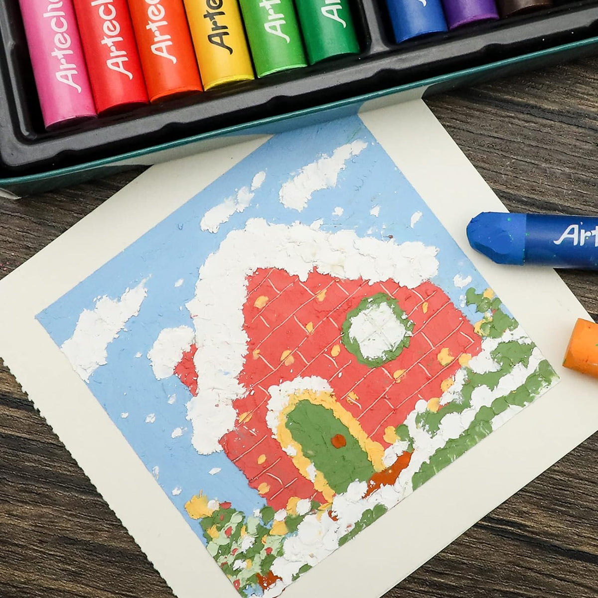 Artecho Ölpastellkreiden Set - 12 / 24 / 48 Farben - je ca. 10 x 70 mm - SETL