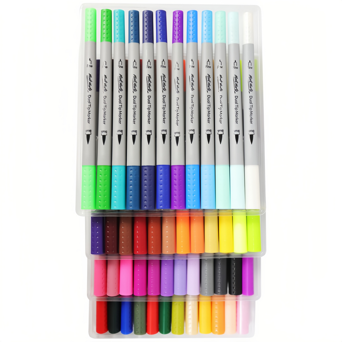 Mont Marte Brush/Fineliner Set – 48 Farben, Dual Tip - SETL