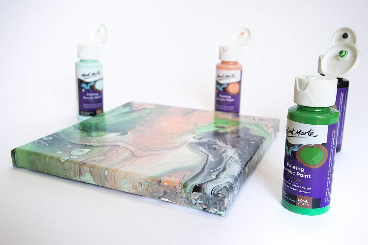 Mont Marte Pouring Set - Rainforest - 4x60ml in Flaschen - SETL