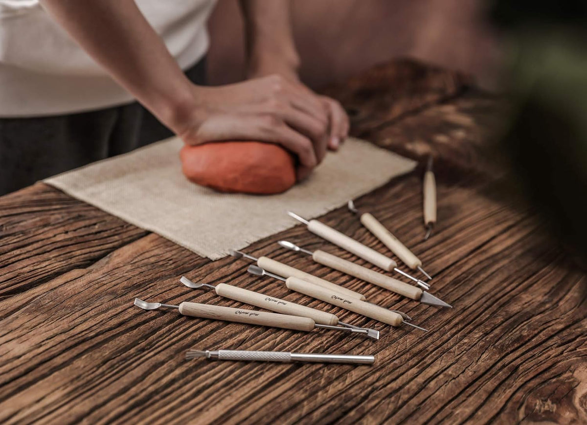 Mont Marte Modellierwerkzeug Set - 11 Stück Sculpting Werkzeuge - SETL