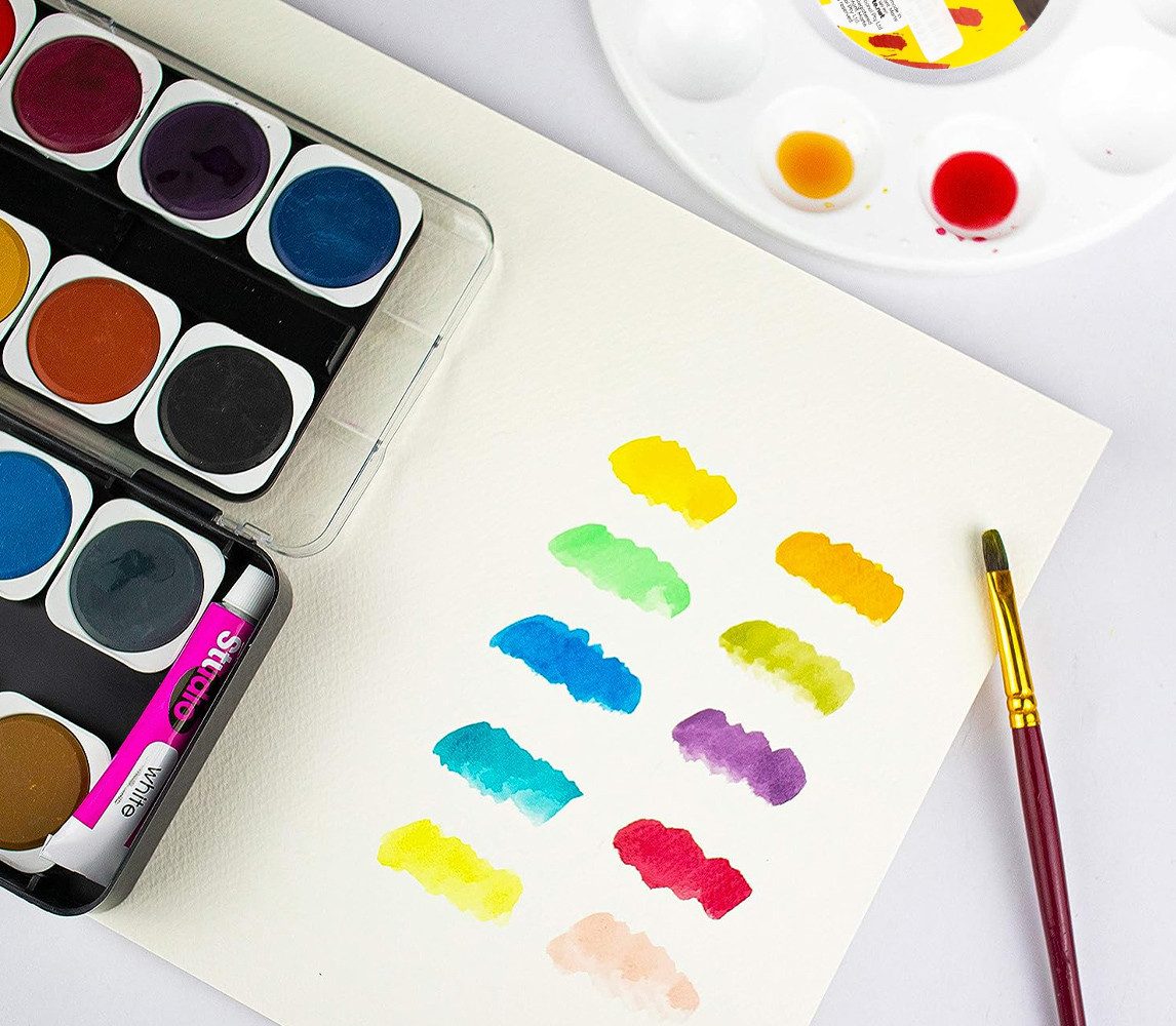 Mont Marte Mischpalette – Ideal für Gouache, Acrylfarben und Wasserfarben - SETL