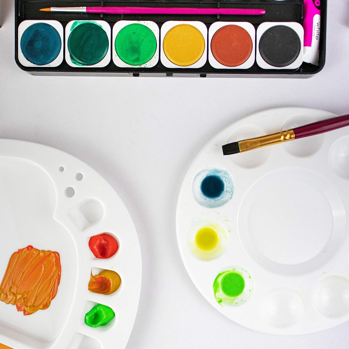 Mont Marte Mischpalette – Ideal für Gouache, Acrylfarben und Wasserfarben - SETL
