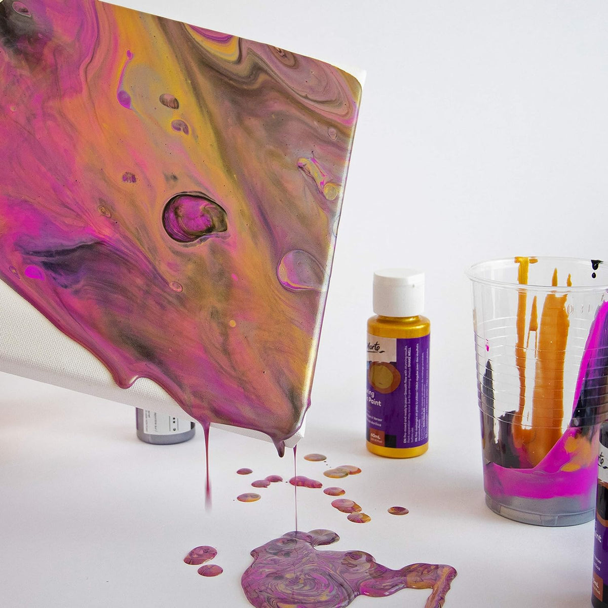 Mont Marte Pouring Set - Cosmic - 4x60ml in Flaschen - SETL