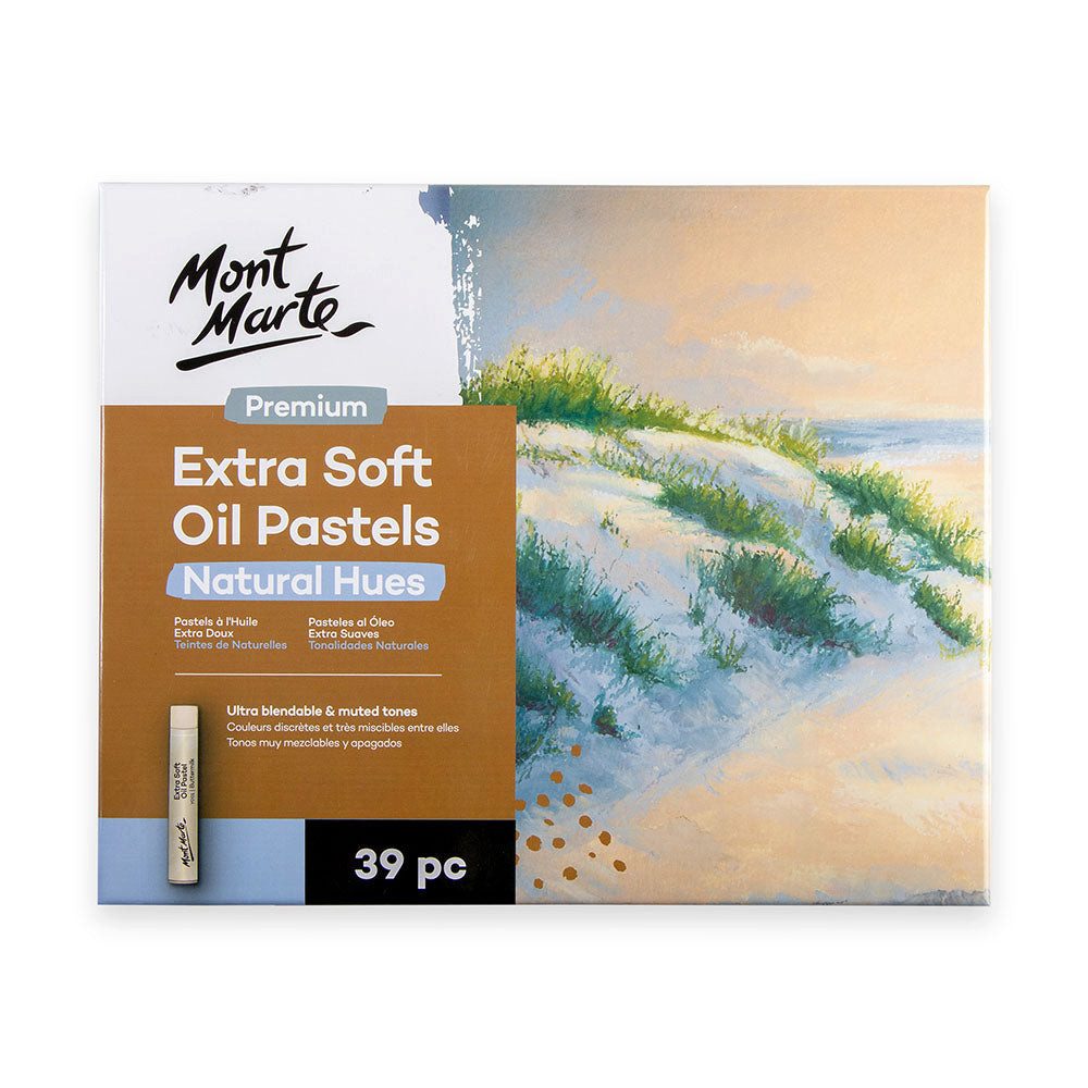 Mont Marte Ölpastellkreiden Set - Natural - 26 / 39 extraweiche Farben - SETL