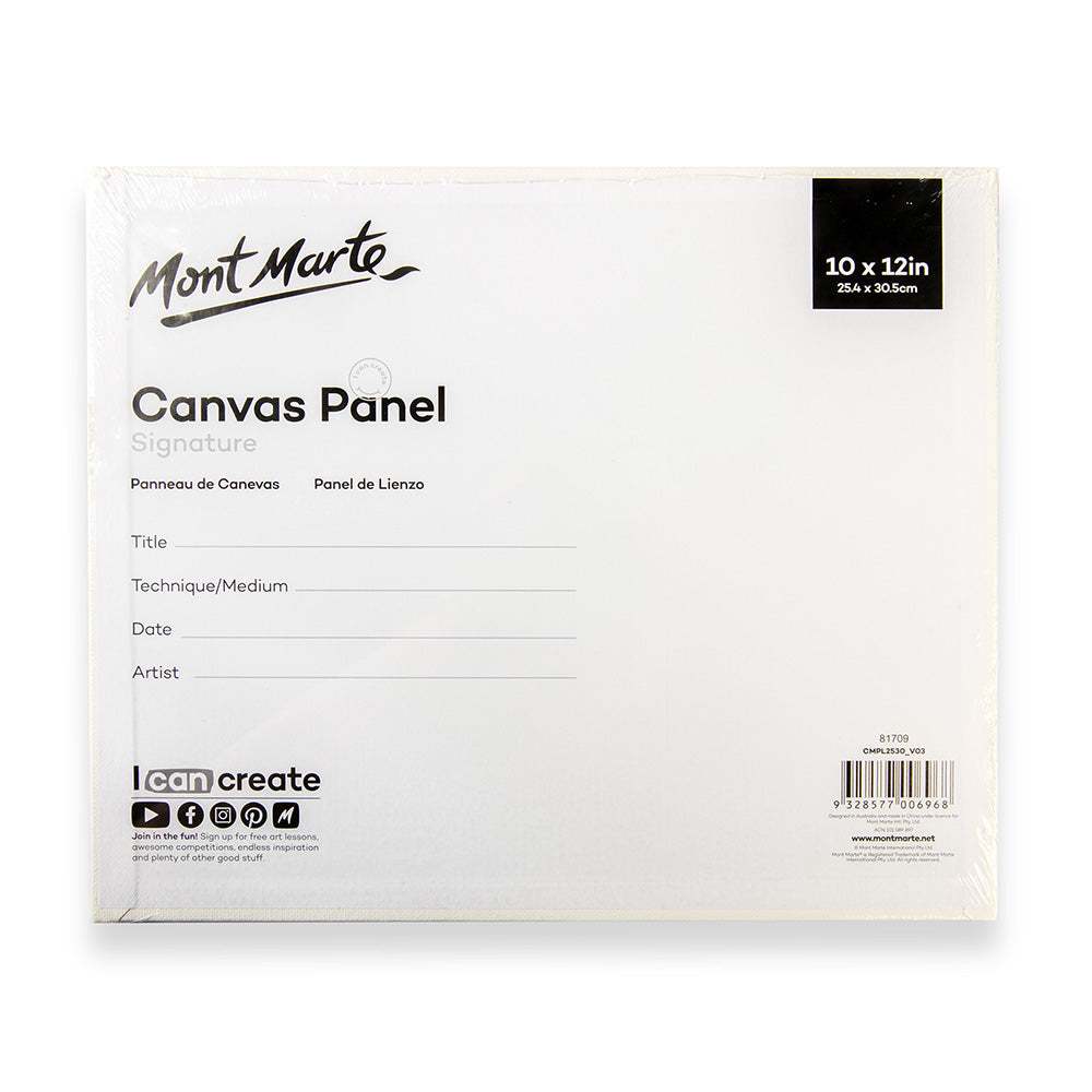 Mont Marte Leinwandplatten 25,4 x 30,5 cm, 2er Set - SETL