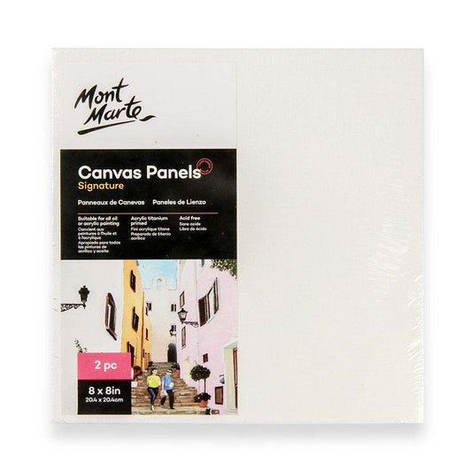 Mont Marte Leinwandplatten 20,4 x 20,4 cm, 2er Set - SETL