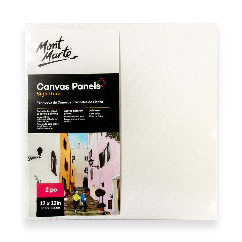 Mont Marte Leinwandplatten 30,5 x 30,5 cm, 2er Set - SETL