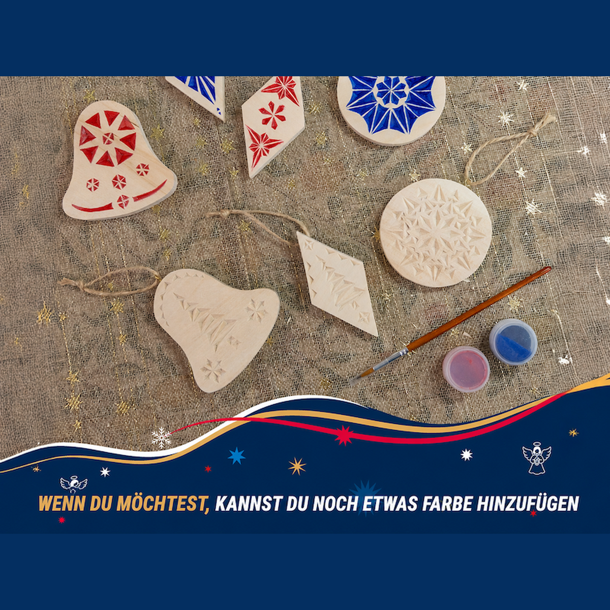 Beaver Craft Weihnachtsanhänger-Schnitzset - SETL