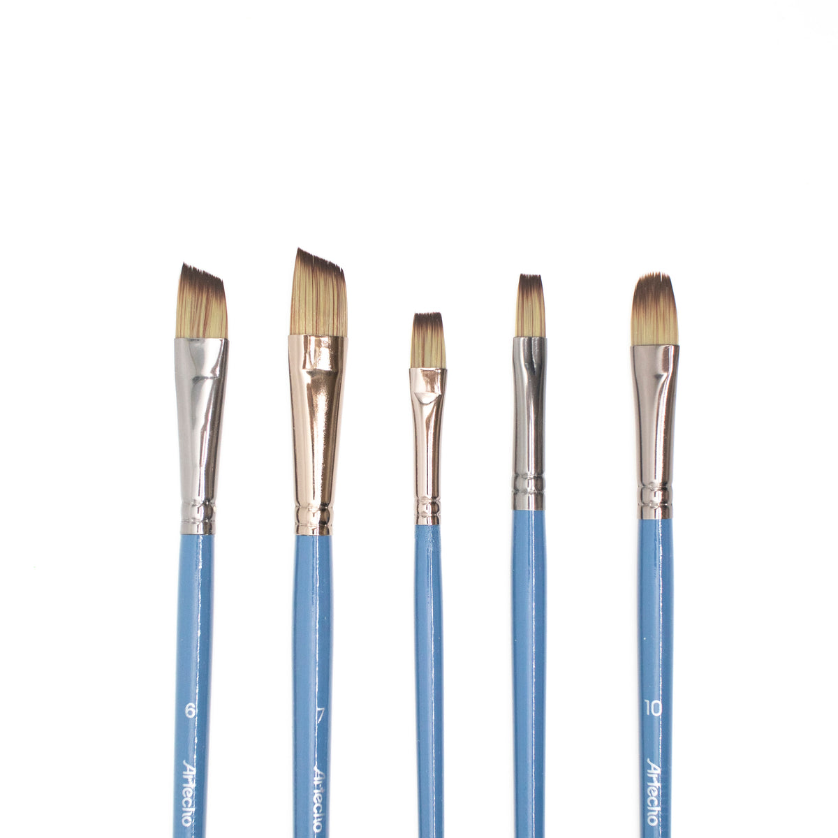 Artecho Nylon Borsten Pinselset - 15 Pinsel, 1 Spachtelmesser und 1 Schwamm - SETL