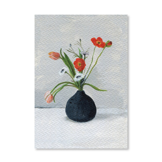 Bild 10,5cm*10cm - Ikebana Schlafmohn - SETL