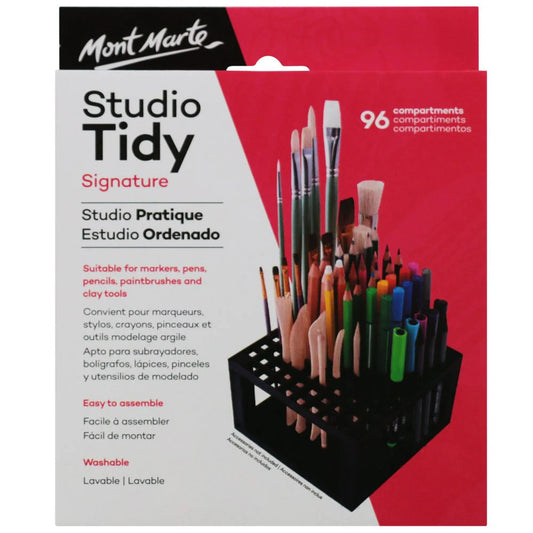 Mont Marte Studio Organizer mit 96 Fächern für Pinsel und Stifte - SETL