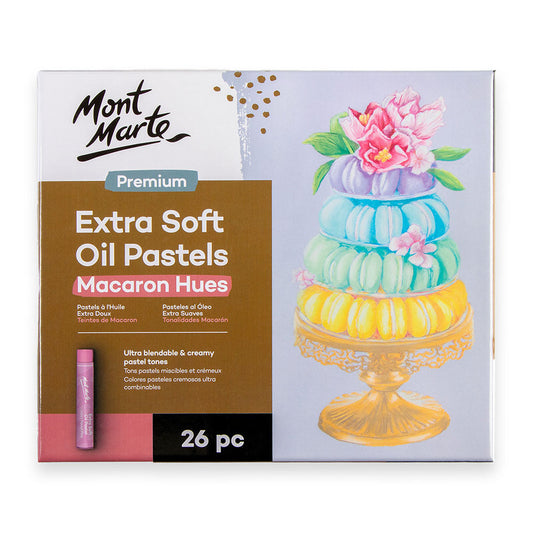 Mont Marte Ölpastellkreiden Set - Macaron - 26/39 extraweiche Farben - SETL