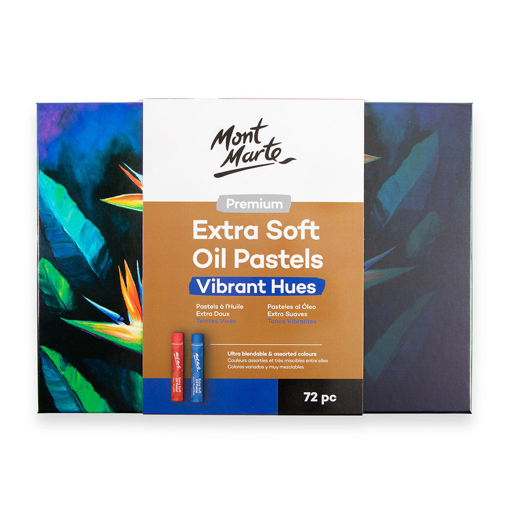 Mont Marte Ölpastellkreiden Set – Vibrant - 72 extraweiche Farben - SETL