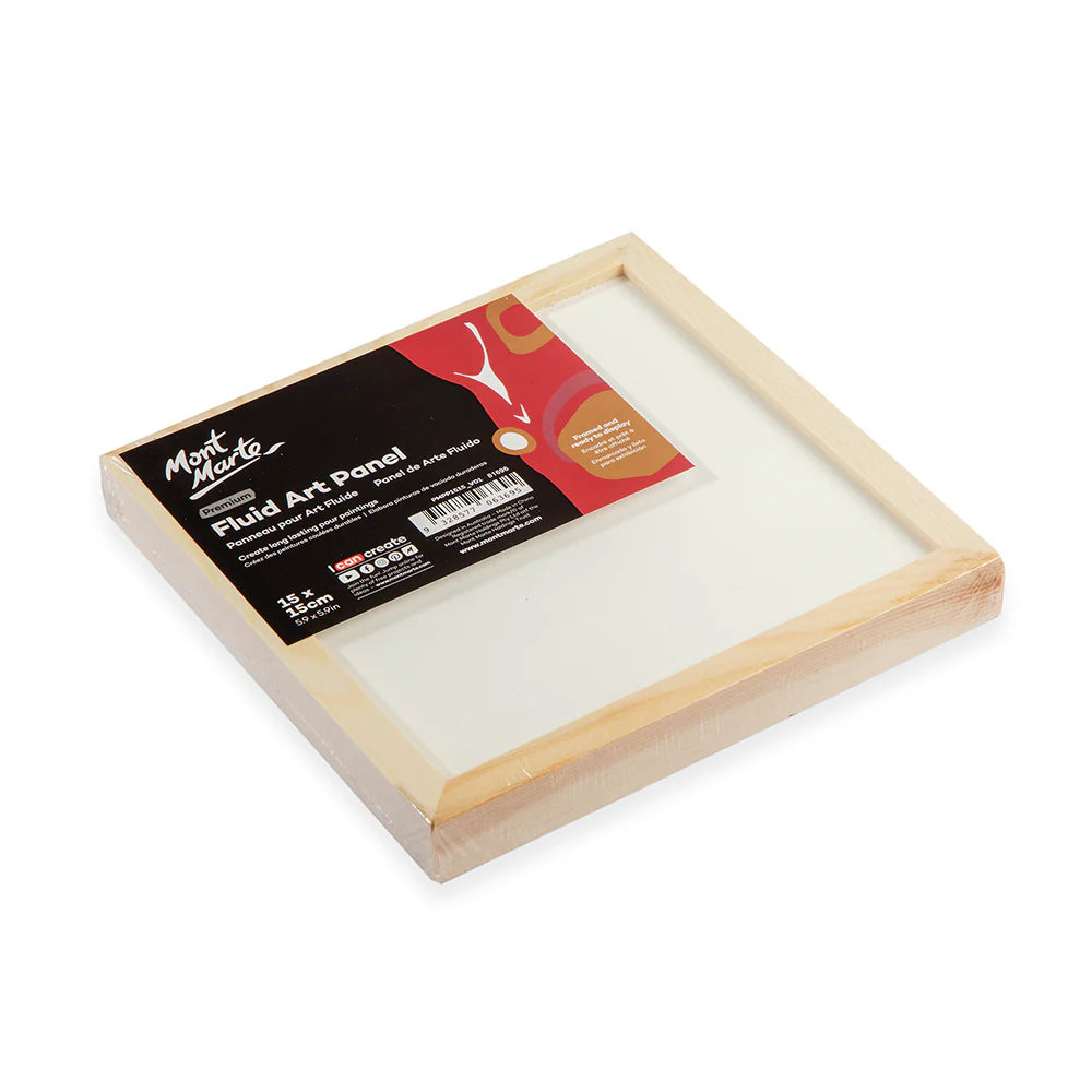 Mont Marte Premium Fluid Art Panel – Verzugsfreie Holztafel mit Rahmen für Pouring Kunst - SETL
